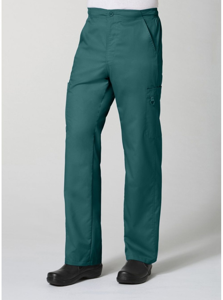 Медицинские брюки мужские изумрудного цвета Maevn EON 8308