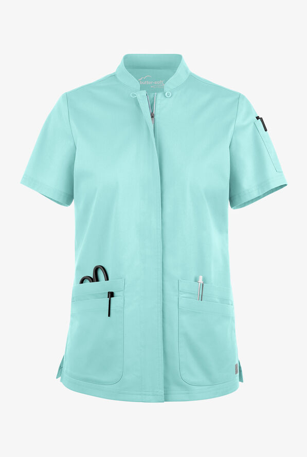 Медицинская рубашка женская мятного цвета Butter-Soft BSS556