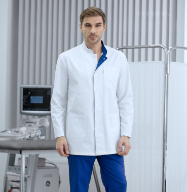 Медицинская куртка мужская, белая Medical Service 16-5