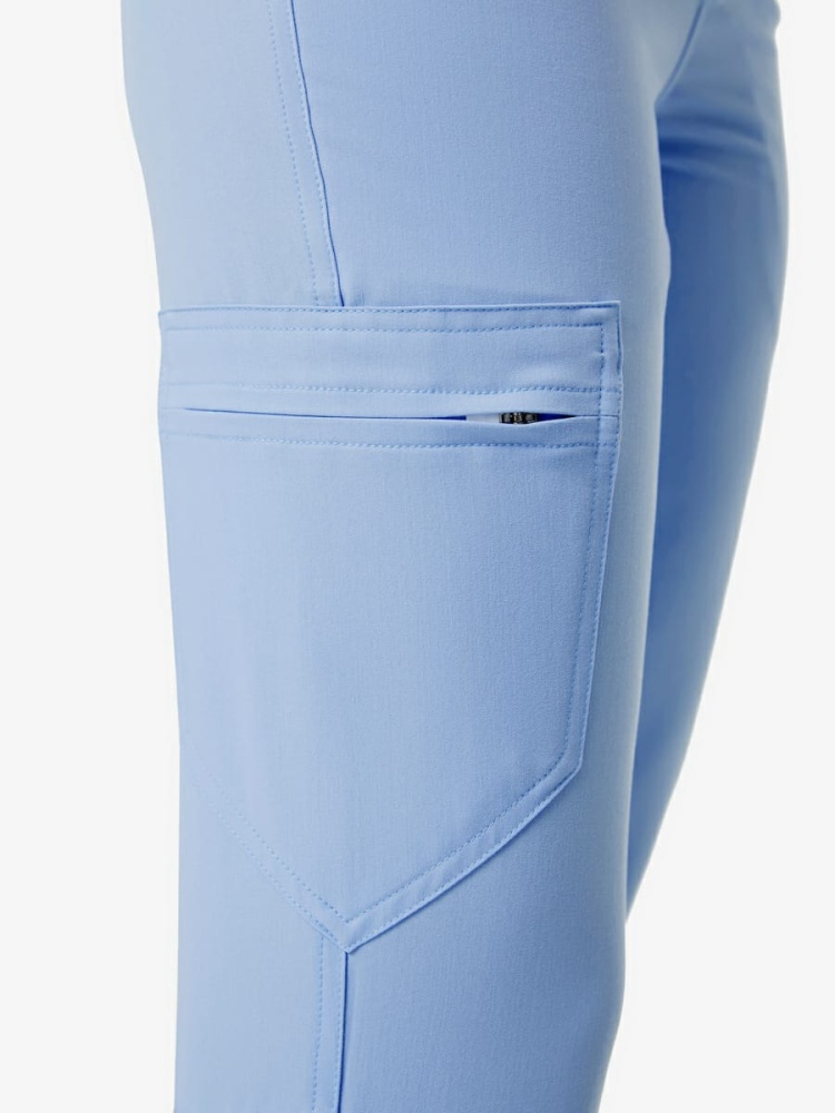 Медицинские брюки джоггеры женские небесного цвета WEARPLUS Ellis
