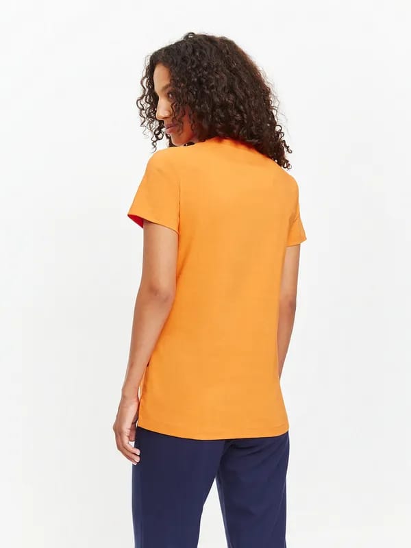 Медицинская блуза женская оранжевого цвета DOC'S SUN-3