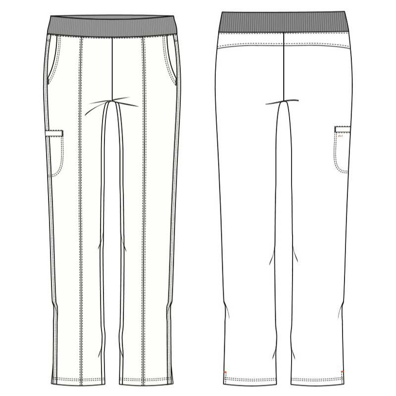 Медицинские свободные брюки белые Barco Motion MOP002
