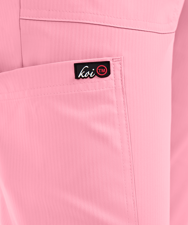 Медицинские зауженные женские  брюки розовые KOI 742R