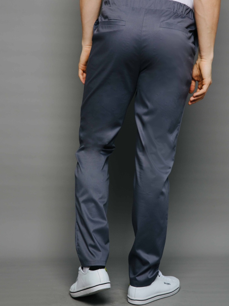 Медицинские брюки мужские серые Лечи Красиво 7001