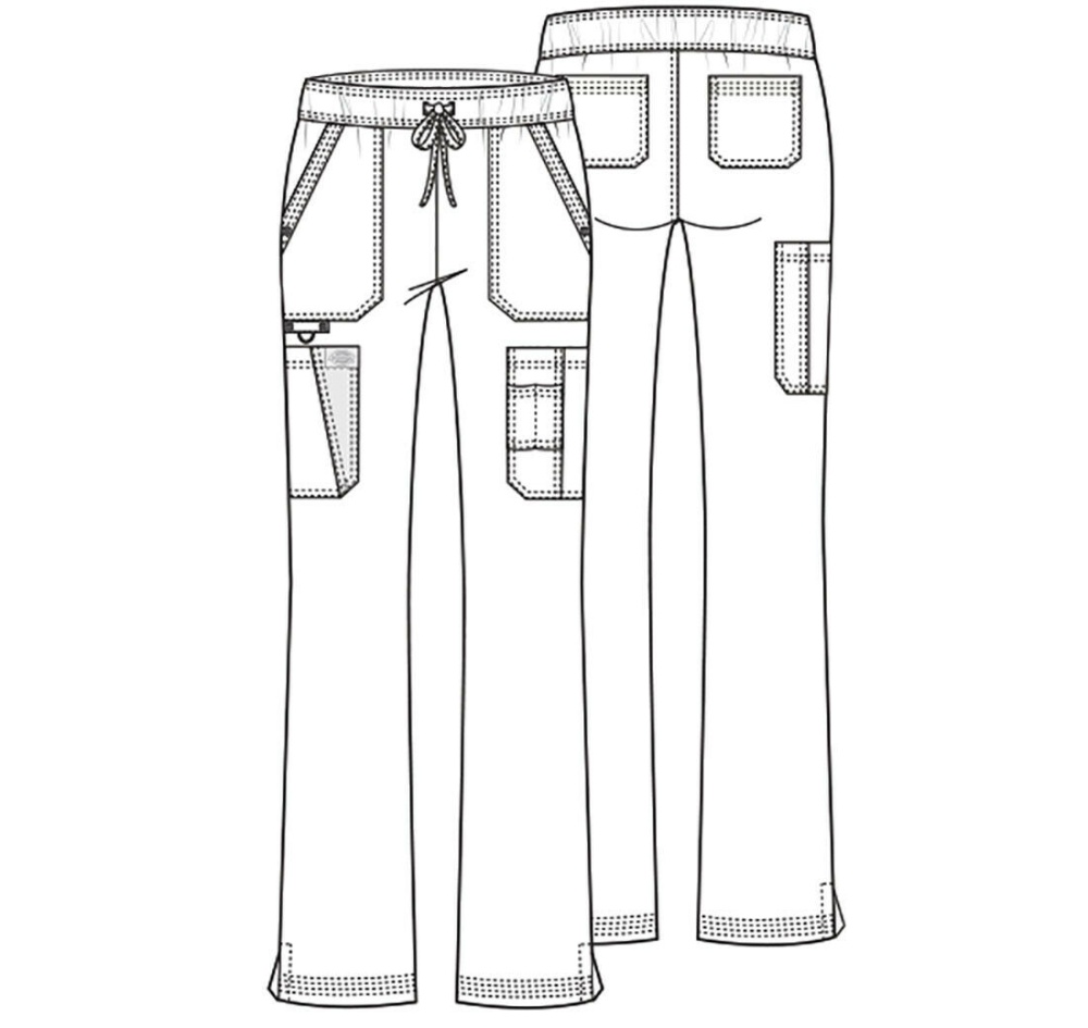 Медицинские женские брюки белые DICKIES DK200