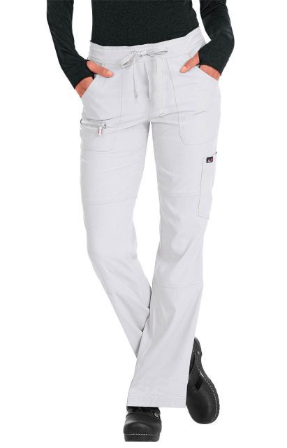 Медицинские брюки женские белого цвета KOI 721