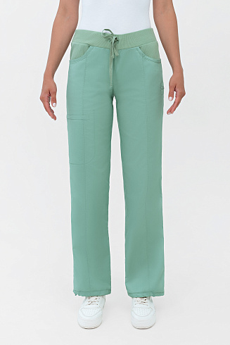 Медицинские брюки женские зеленого цвета Вне времени CH001