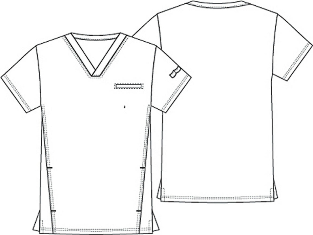 Медицинская мужская рубашка с принтом Mickey Mouse Cherokee Tooniforms TF700 MKAF 