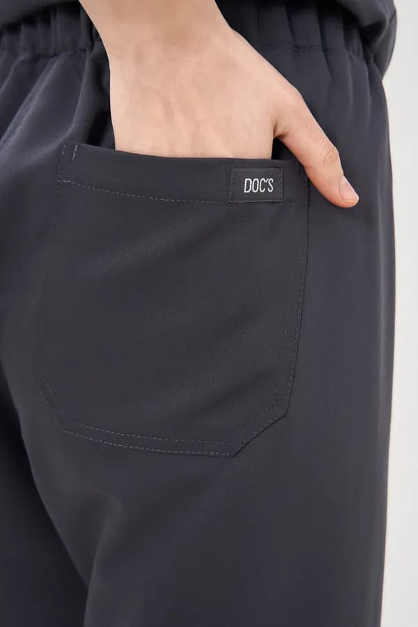 Медицинские брюки женские серого цвета DOC'S DB1-100-30