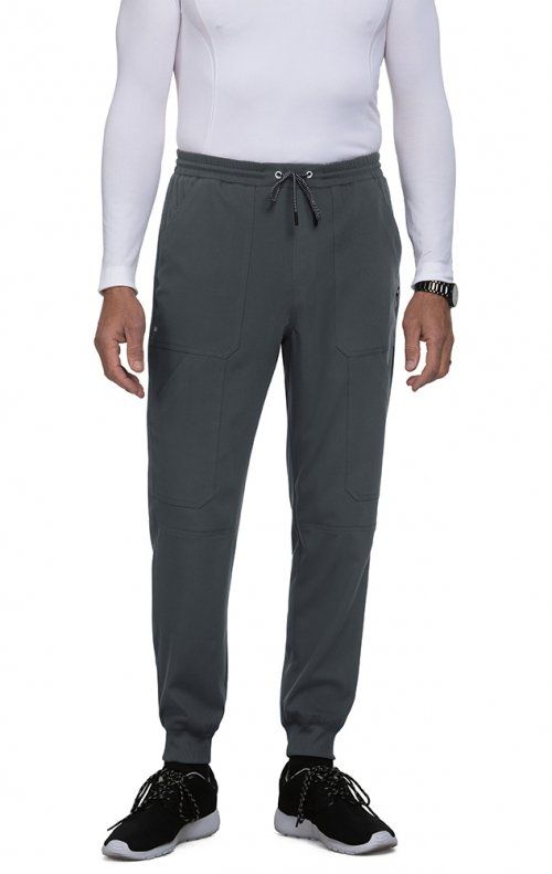 Медицинские брюки мужские серого цвета KOI 608R
