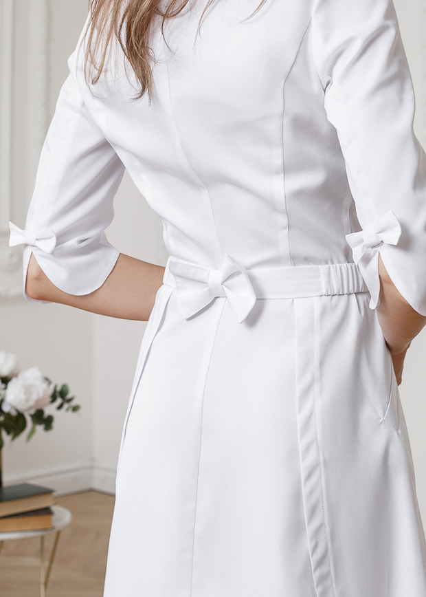 Медицинский женский халат белый Лечи Красиво 251