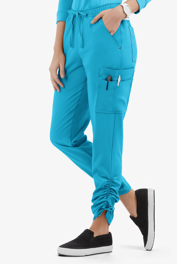 Медицинские брюки мужские голубого цвета Advantage BU471