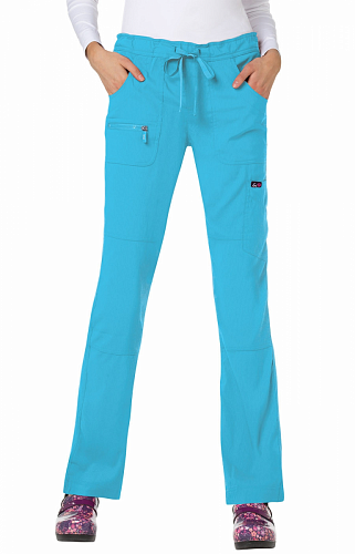 Медицинские женские брюки голубого цвета  KOI 721