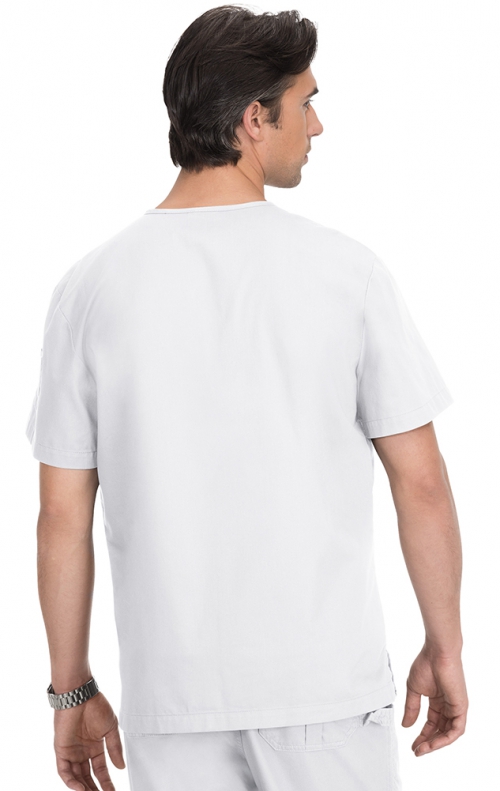Медицинская мужская рубашка-топ белая KOI 654