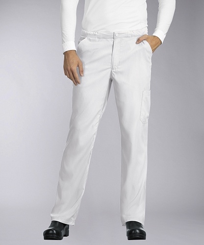 Медицинские брюки мужские белые KOI 606