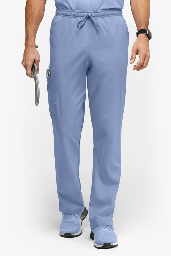 Медицинские брюки мужские голубого цвета Advantage AB857