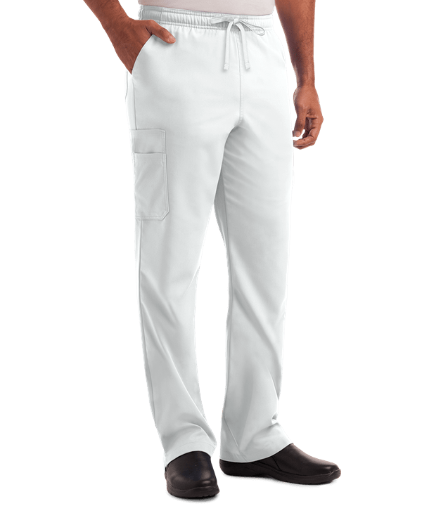 Медицинские брюки мужские белые Advantage AB857