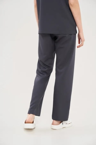 Медицинские брюки женские серого цвета DOC'S DB1-100-30