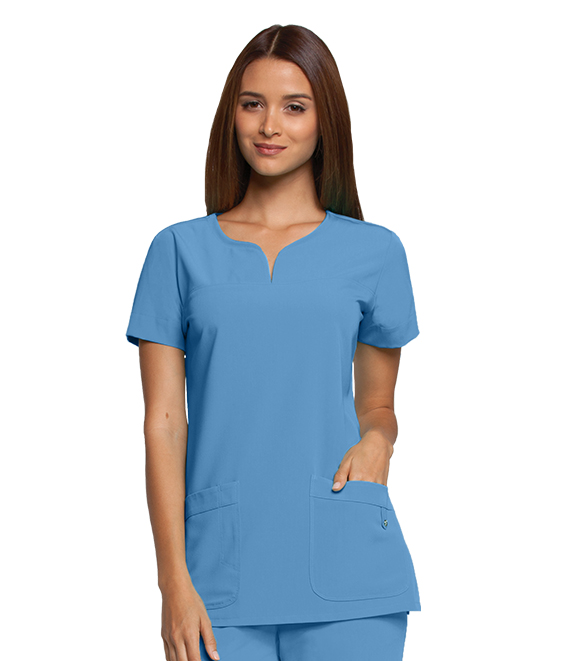Медицинский топ женский, голубого цвета, Barco 2121