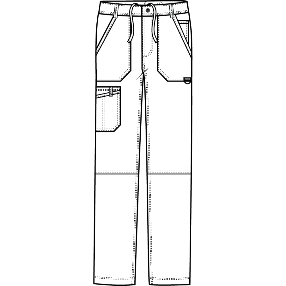 Медицинские брюки мужские бордовые Cherokee WW140