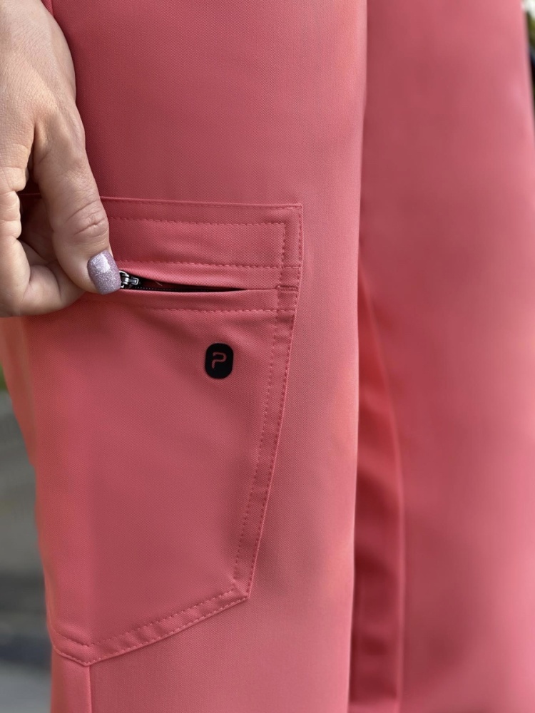 Медицинские брюки женские грейпфрутового цвета WEARPLUS Janet