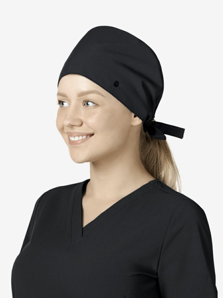 Медицинская шапка женская черного цвета, WEARPLUS Lori