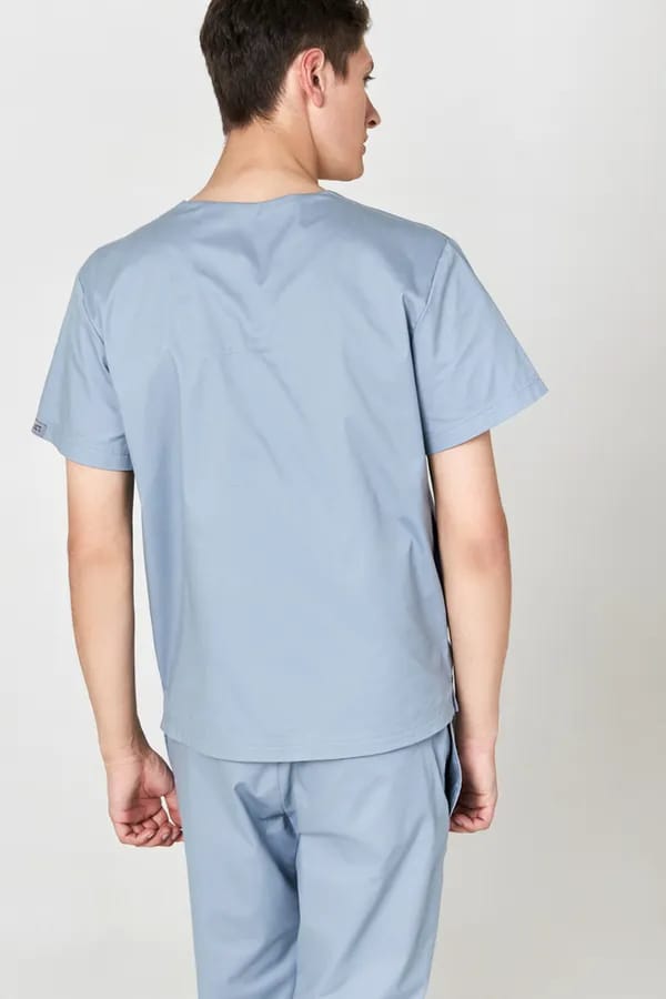 Медицинская куртка мужская серого цвета DOC'S DR2-230-20