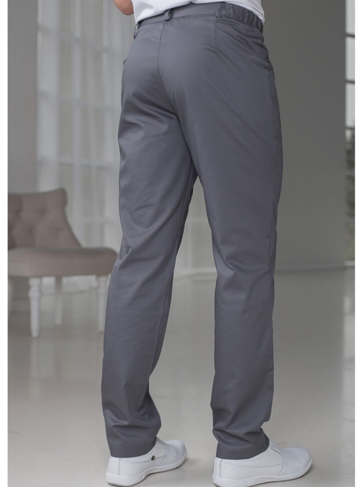 Медицинские брюки мужские серые Лечи Красиво 7003