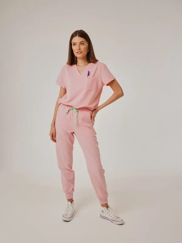 Медицинские брюки женские розового цвета DOC'S GR-3