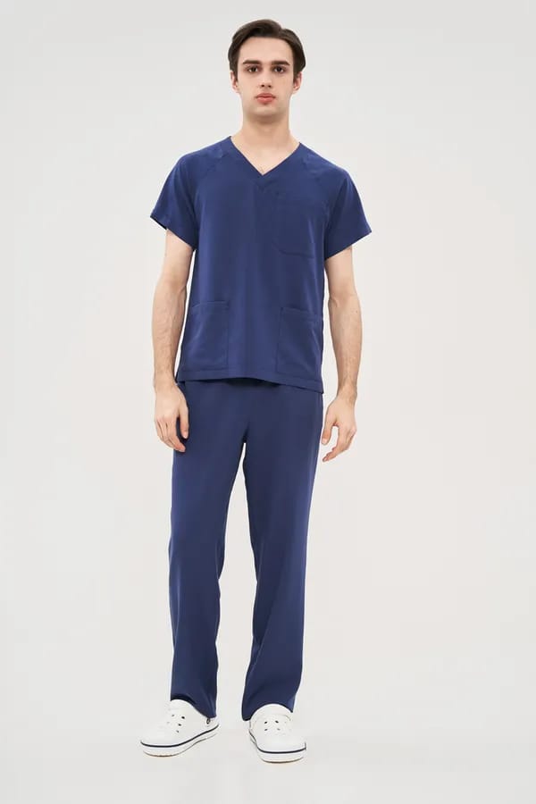 Медицинские брюки мужские темно-синего цвета DOC'S DB3-100-30