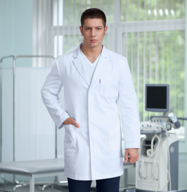 Медицинский халат мужской, белый Medical Service 17