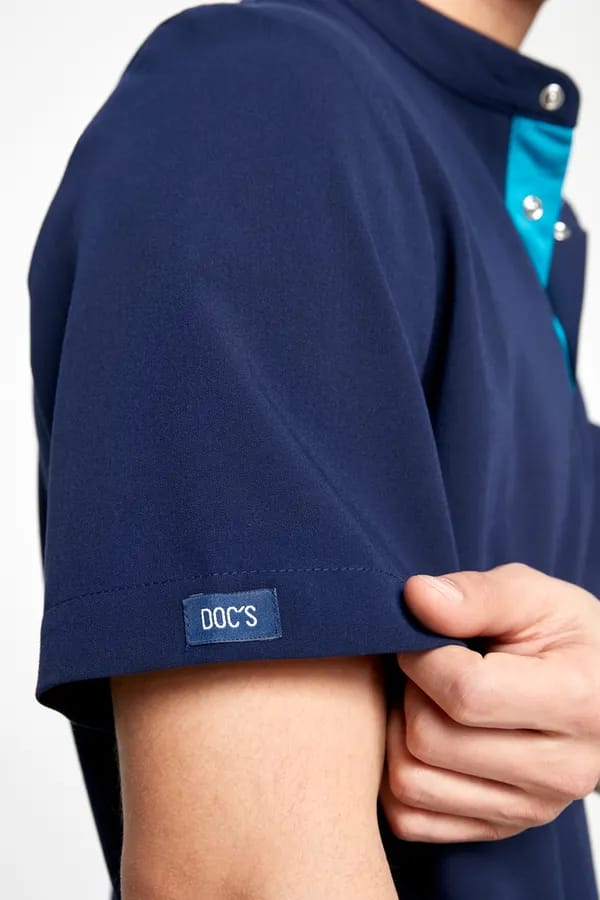 Медицинская куртка мужская темно - синяя DOC'S MR2-3