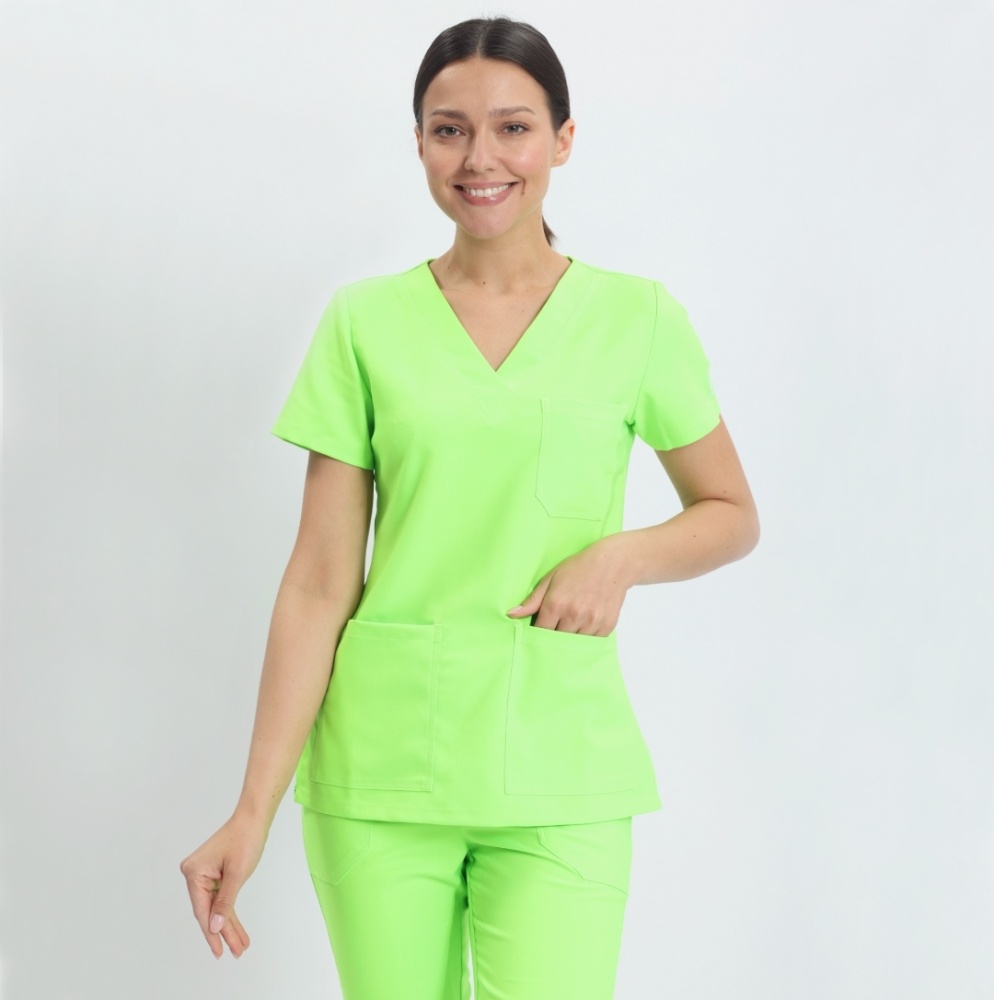 Медицинский костюм женский зеленый Delaware D888