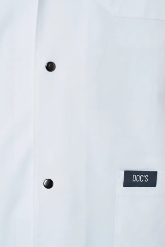 Медицинский халат мужской белого цвета DOC'S DH6-210-20