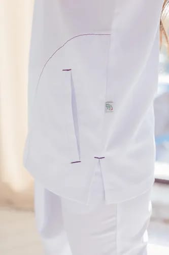 Медицинская куртка женская, белого цвета, ДНК+ 2-408
