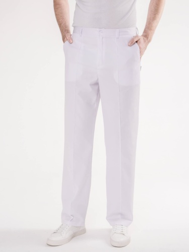 Медицинские брюки мужские белые Cameo 05-0997